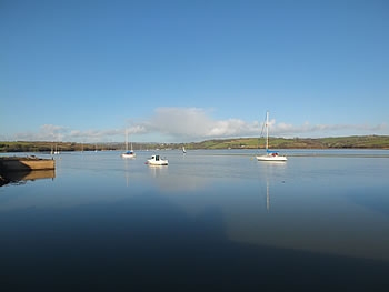 Photo Gallery Image - Views up the Tamar River from the quay at Cargreen
