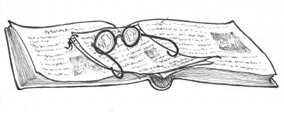 Black and white sketch of latest articles